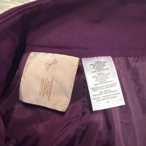 Daisy Fuentes Vibrant Purple Mini Skirt - Picture 4 of 9